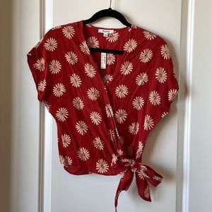 NWT madewell flower shirt, medium